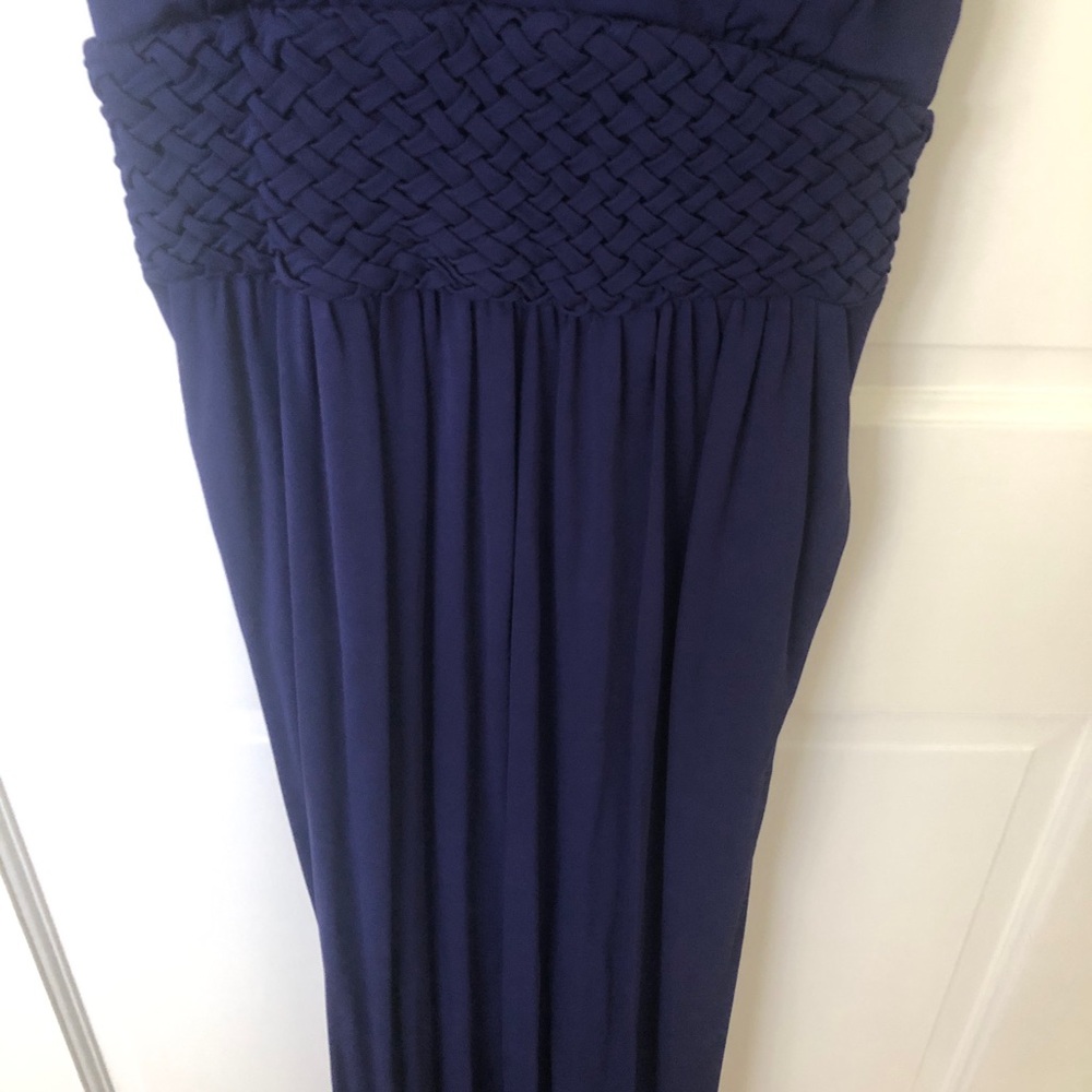Maeve by Anthropologie Navy Yuma Maxi Long Sleeveless Empire Waist Dress size 8 - Picture 10 of 11